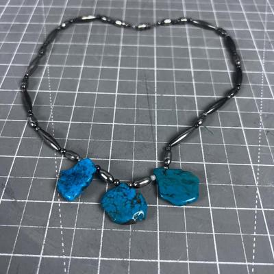 Turquoise and Silver Necklace