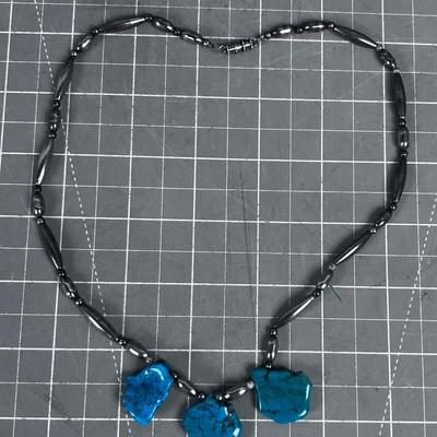 Turquoise and Silver Necklace