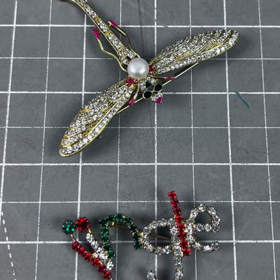 Dragonfly  & Jingle BROOCHES 