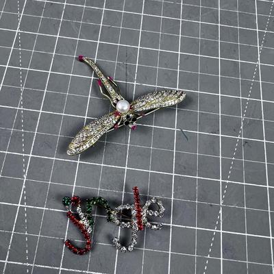 Dragonfly  & Jingle BROOCHES 