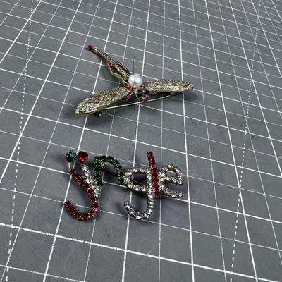 Dragonfly  & Jingle BROOCHES 