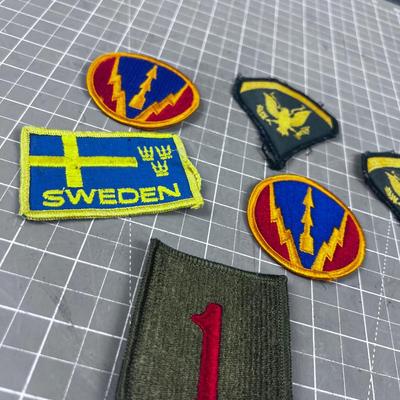 5 Military Patches 