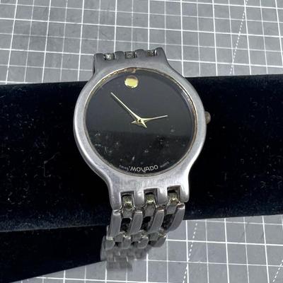 MOVADO Stainless with a Black Face