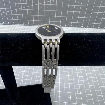 MOVADO Stainless with a Black Face