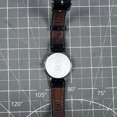 SEIKO Rose Gold Alligator Band 