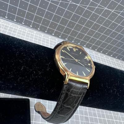SEIKO Rose Gold Alligator Band 