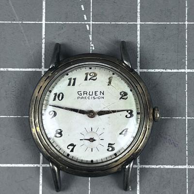 Gruen Precision 10 K Gold Plated Watch, No Band