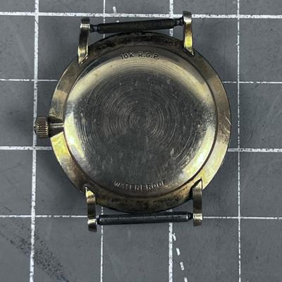 Tradition 17 Jewel 10K Gold Plated Watch 