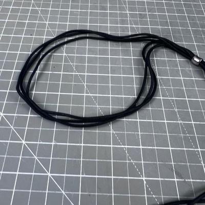 Sting Silky Black Bolero Necklace 