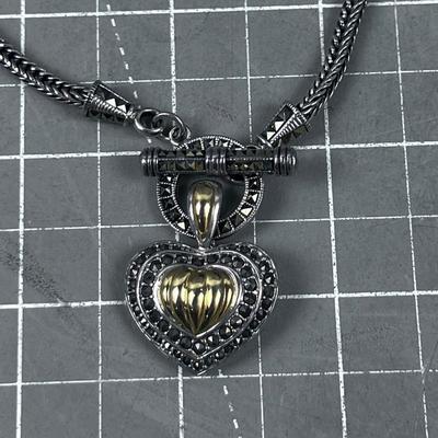 925 Heart Pendant Necklace 