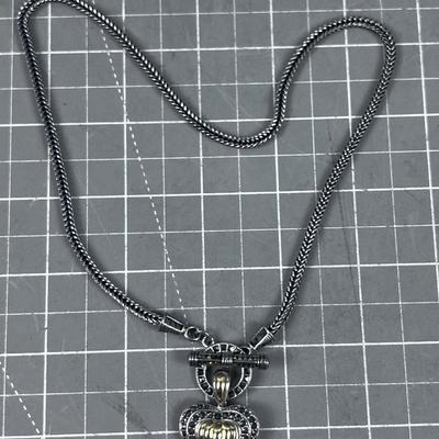 925 Heart Pendant Necklace 