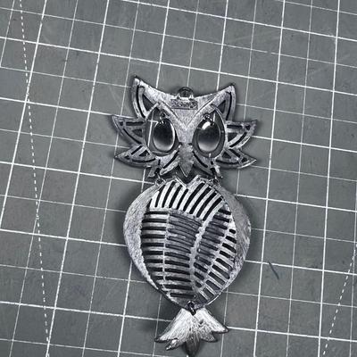 Owl Pendant Signed Alan 