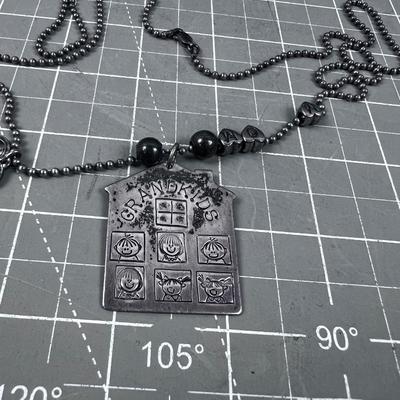Grandma Silver Pendant & Chain 