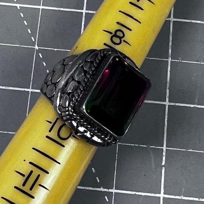 Watermelon Like Tourmaline Ring 