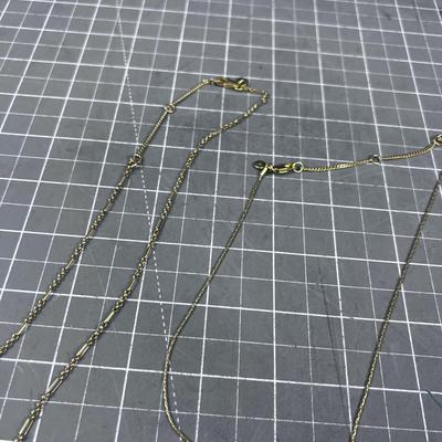 4 Gold Tone Chains