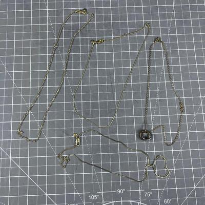 4 Gold Tone Chains