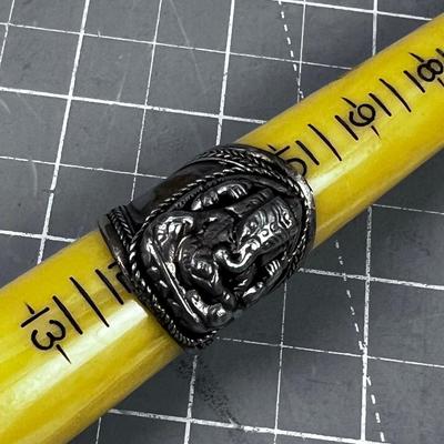 Hindu God Cigar Band Ring