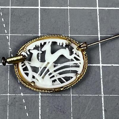 Carved Bone Leaping Gazelles WOW~!