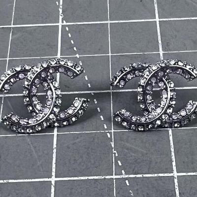 Coco Channel Jeweled Earrings