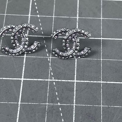 Coco Channel Jeweled Earrings