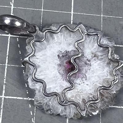 Pendant Sterling Geode 