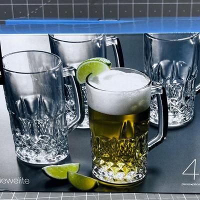 Gibson NEW Beer Mug Set (4) Piece Set 