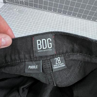 2 Pair of COWBOY & PUDDLE URBAN OUTFITTER Jeans BLACK 