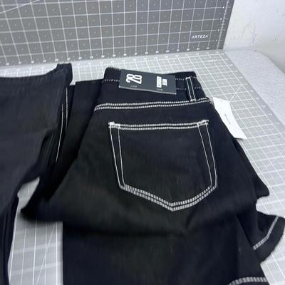 2 Pair of COWBOY & PUDDLE URBAN OUTFITTER Jeans BLACK 