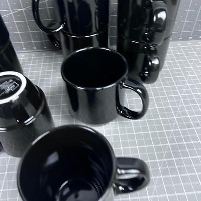 Black Coffee Cups (9) 