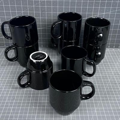 Black Coffee Cups (9) 