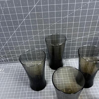 Smoked Glass Tumblers (7) 