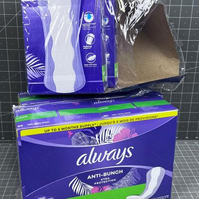 NEW Always Protection, 6 Boxes of 50 each