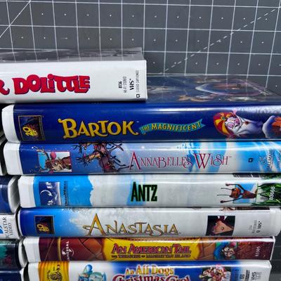 Grouping of VHS Children's Movies