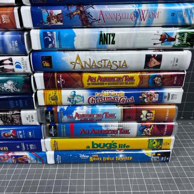Grouping of VHS Children's Movies