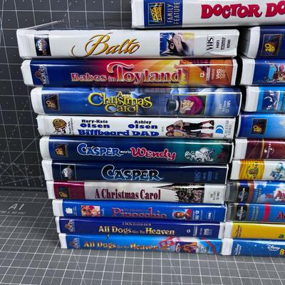 Grouping of VHS Children's Movies