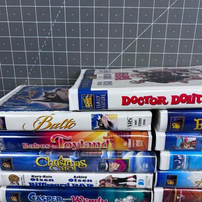 Grouping of VHS Children's Movies