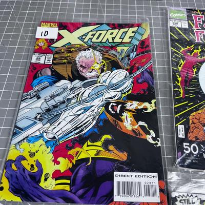 Comics (7) Thor; Fantastic 4, Spider Man.