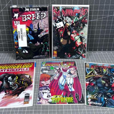 (5) Young Blood Etc. Collectible Comics 