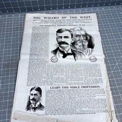 Paragon Monthly Newspaper 1899 