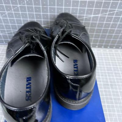BATES Black Patten Military Shoes