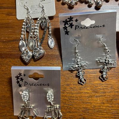 Large group of pierced earrings