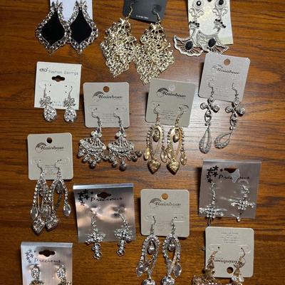 Large group of pierced earrings