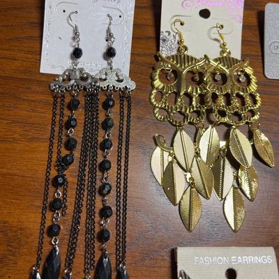 Large group of earrings