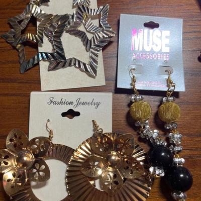 Large group of earrings