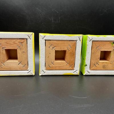 Three Small Original Fruit Paintings by Risco