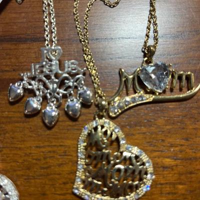 Mom & Jesus necklaces