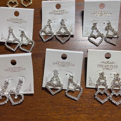 Rhinestone earrings - perfect for wedding party!