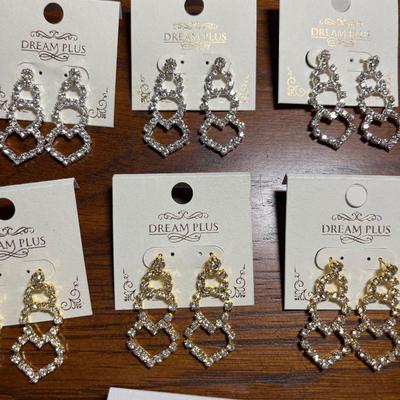 Rhinestone earrings - perfect for wedding party!