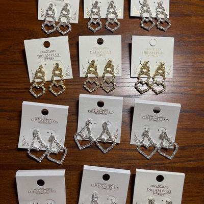 Rhinestone earrings - perfect for wedding party!