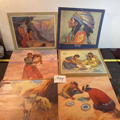 Vintage Sante Fe Calendar Pictures